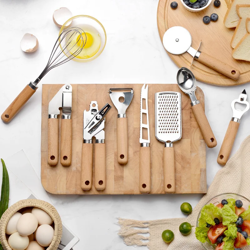 Creative Kitchen Gadget Wooden Handle Enjoy effortless cooking. Ergonomic design provides comfort and control for easy m — photo 1