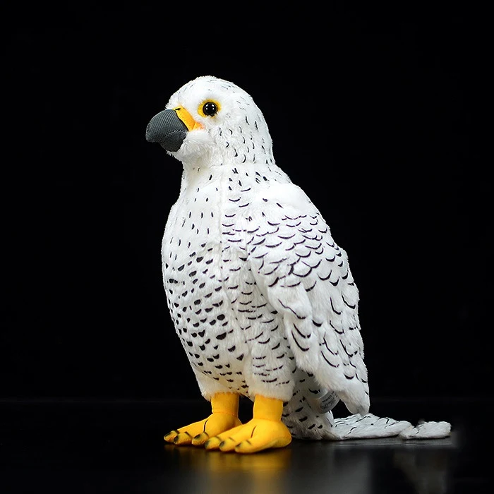 Title 4, Spear Falcon Plush Toy White Falcon Doll Cute S...