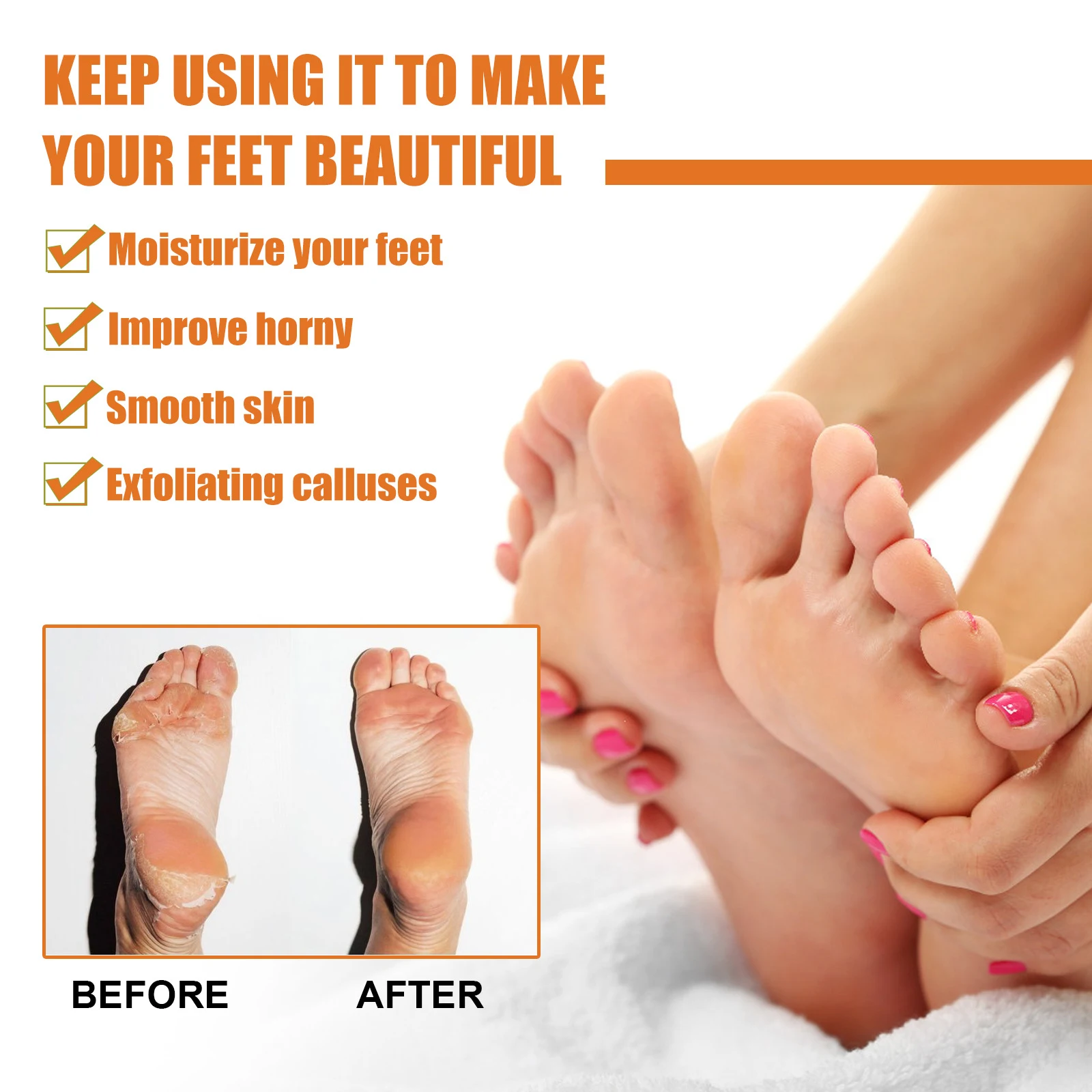 Title 7, Spray Exfoliante para Pies Elimina Callos Suave...
