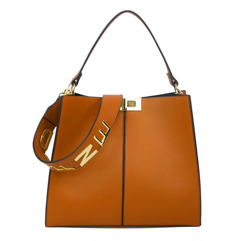 Title 2, Bolsa Feminina Costurada com Alça Larga de Ombr...