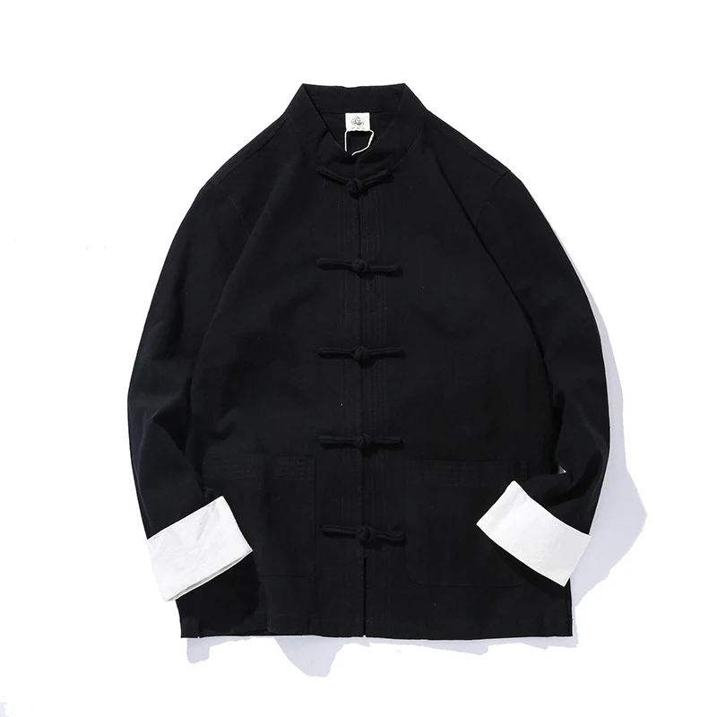 Title 4, Retro Buttoned Long-sleeved Shirt offering clas...