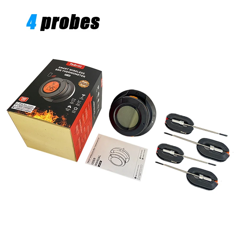 Title 4, Wireless Bluetooth Barbecue Oven Thermometer Do...
