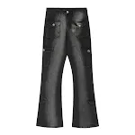 Jeans da uomo a zampa leggermente svasata con tecnologia inkjet, per un look moderno e confortevole, perfetto per ogni occasione. — foto 1