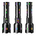 Lanterna Zoom Multifuncional de Luz Forte com Carregamento Tipo C e Display Digital para Iluminação Poderosa e Controle Preciso — foto 7