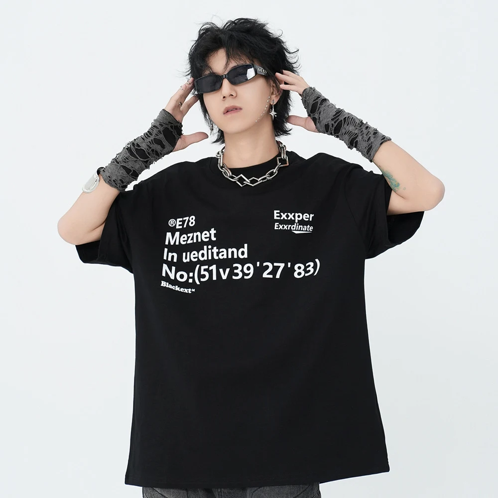 Title 19, English Letter Print Short-Sleeve T-Shirt for e...