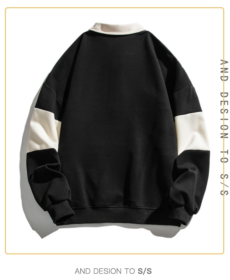 Title 7, Locker Herren Pullover mit farblich passendem R...