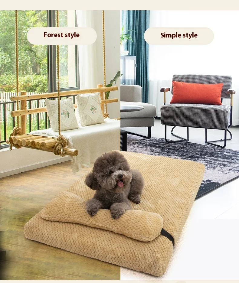Title 5, Comfortable Pineapple Plaid Winter Warm Pet Mat...