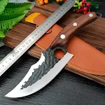 Brown knife handle
