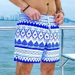 Men's Printed Loose Casual Beach Shorts for Hot Springs, comfortable and stylish, perfect for summer, lightweight and br — photo 18