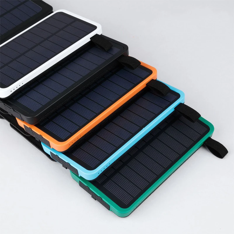 Title 10, 10000 mAh Wireless Induction Solar Charging Pow...