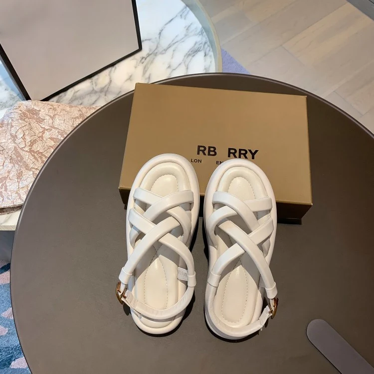 Blauwe Platte Romeinse Sandalen met Kruisbandjes Comfortabele Zomerschoenen voor Dames Stijlvol en Perfect voor Strandvakanties en Dagelijks Gebruik — foto 2
