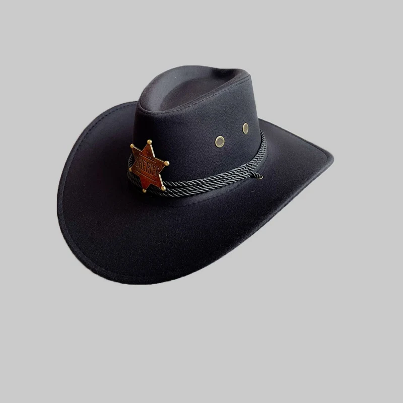 Chapéu de cowboy ocidental, guarda-sol externo, boné de cavaleiro — foto 5