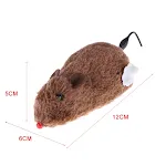 Kitten Clockwork Spring Mouse Plush TPR Cat Mechanical Motion Running Rat Toys Pet Supplies Interactive Playing Doll — photo 5