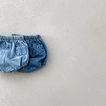 Shorts jeans estilo coreano para bebês e crianças pequenas no verão. Conforto e estilo para brincar e aproveitar os dias quentes. Leve e respirável. — foto 5