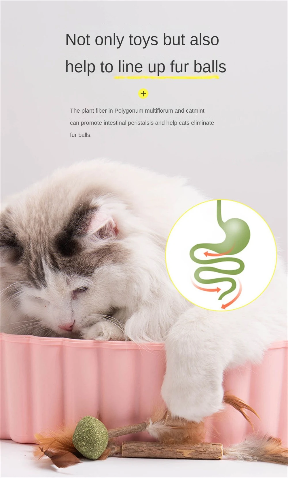 Title 8, 1PC Catnip Balls Cat Mint Toy Grinding Teeth Mi...