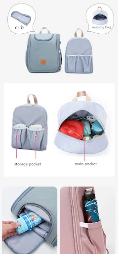 Title 2, Multi-Function Baby Diaper Maternity Bag Backpa...