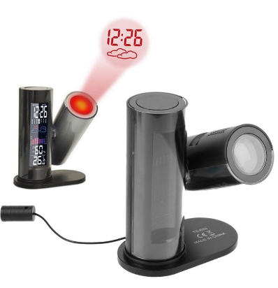 Title 2, LCD Digital Projection Clock with Clear Display...