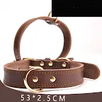 Oil leather collar