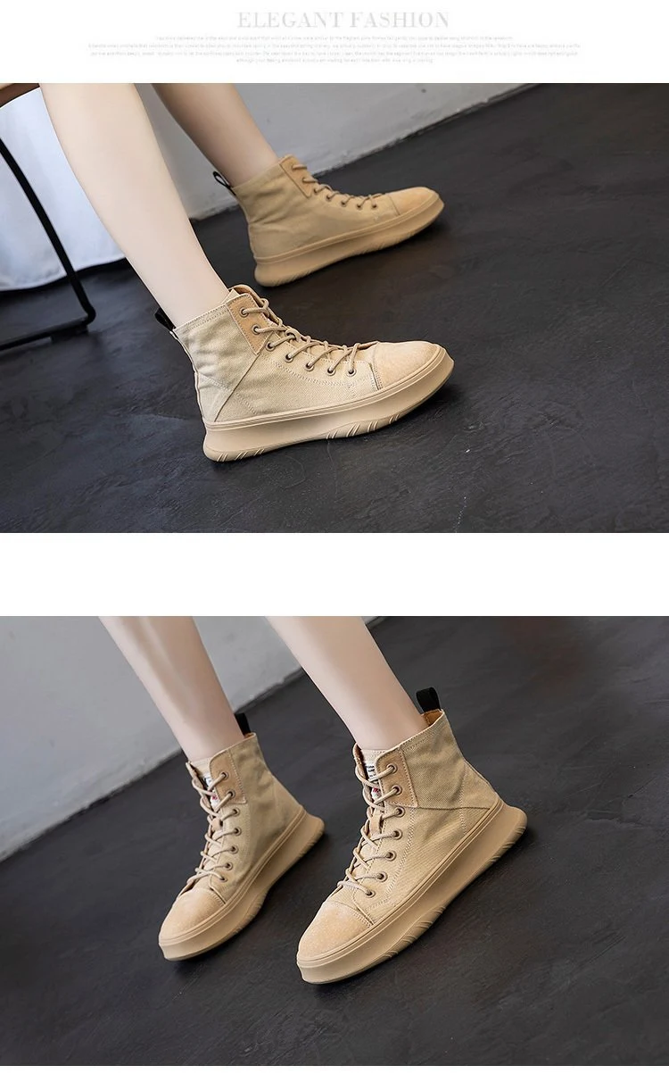 Title 4, Womens High Top Martin Boots Stylish and comf...