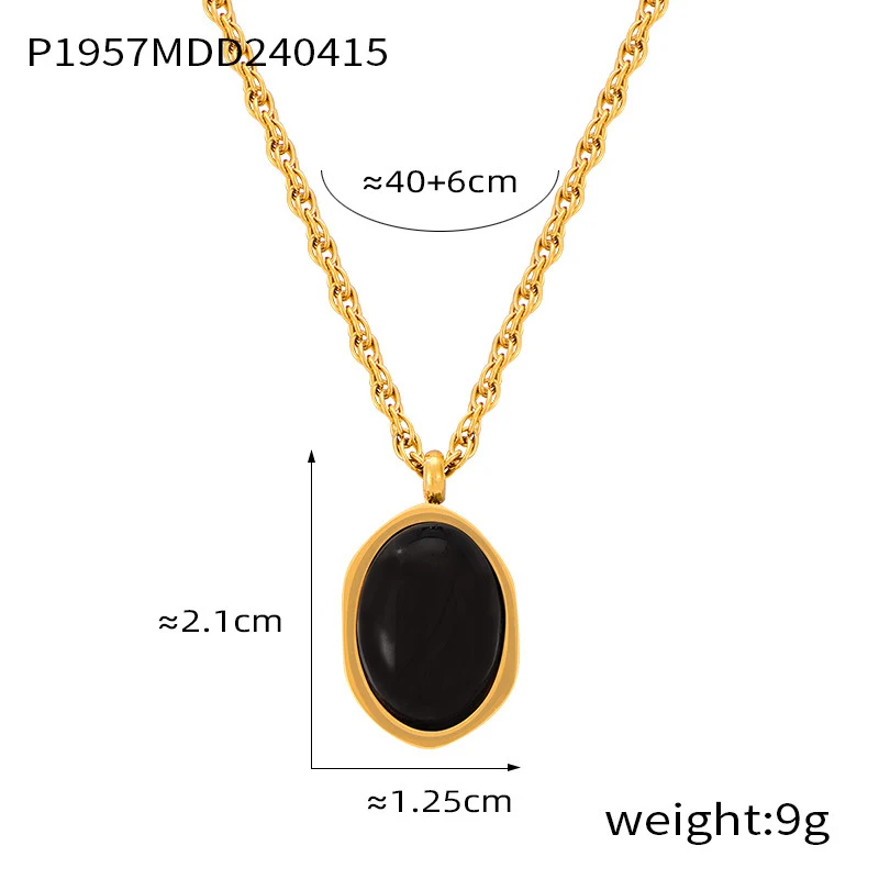 Colar Melad Wind Pedra Olho de Tigre Vintage Aço Titânio Design Clássico, Elegância Duradoura, Perfeito para Homens e Mulheres — foto 4