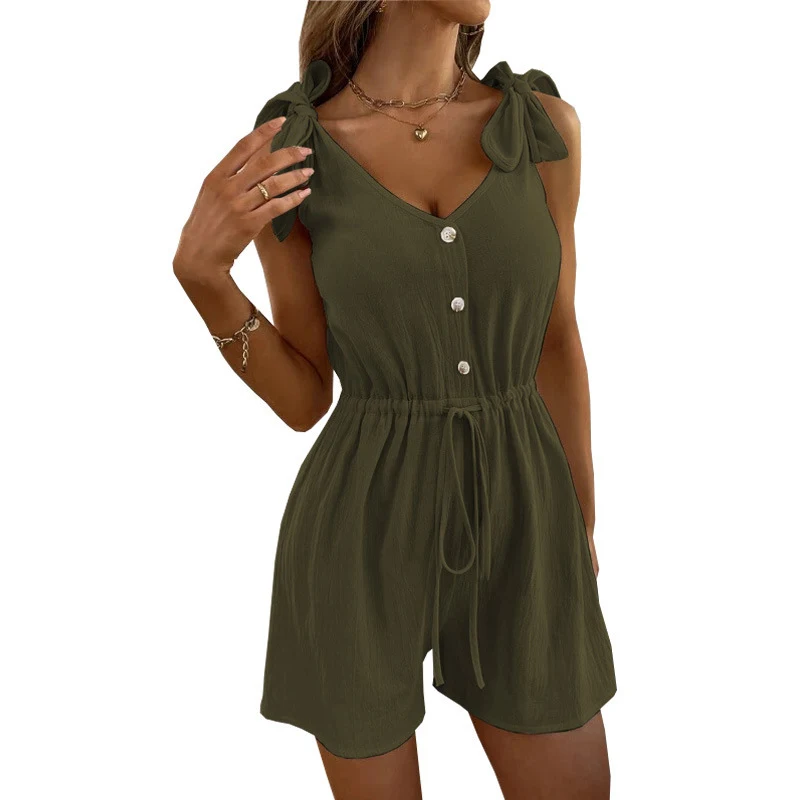 Title 19, Tuta a cinque punti senza maniche moda casual t...