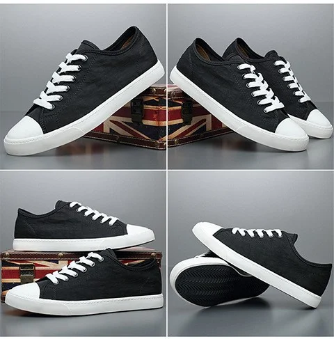 Title 2, Mens Breathable Casual Fashion Lace-up Canvas ...