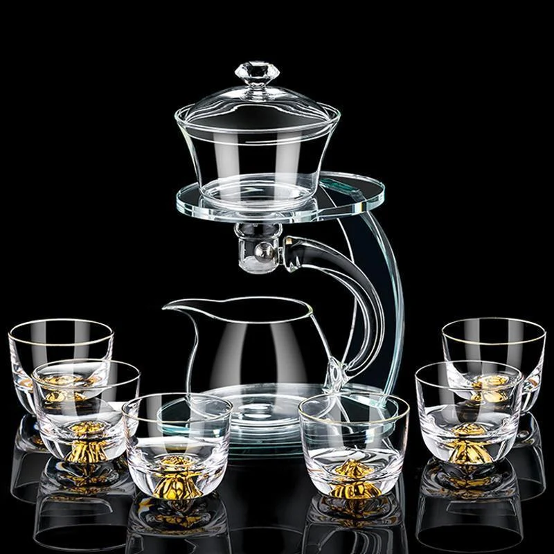 Title 4, Maker Glass Fully Automatic Lazy Tea Set Brew p...