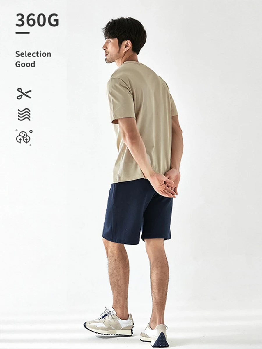 Title 2, Shorts de Moletom Masculinos de Cor Sólida com ...