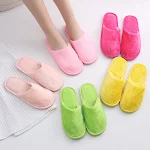 Plush Indoor Home Autumn And Winter Wooden Floor Warm Cotton Slippers. Cozy comfort and warmth for your feet during cold — photo 6