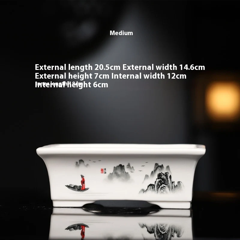 Title 3, Wholesale Purple Sand Flower Pot Ceramic Rectan...