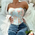Sexy Hot Girl Low-cut Backless Dress featuring a Flower Wrapped Chest, Rhombus Design, and Fishbone Waist for a Stunning — photo 36
