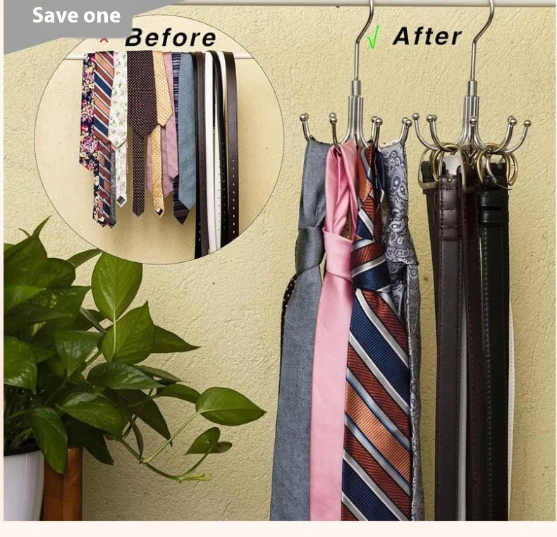 Title 3, Multi-functional Metal Hook Rack for Clothing S...