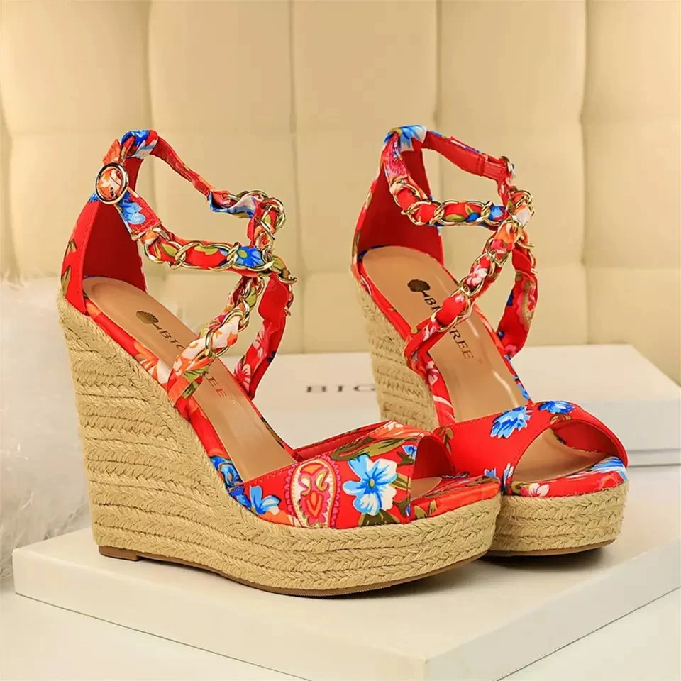 Plus Size Women's Shoes Wedge Heel Sandals for Summer, providing all-day comfort and stylish support for any occasion. — photo 11