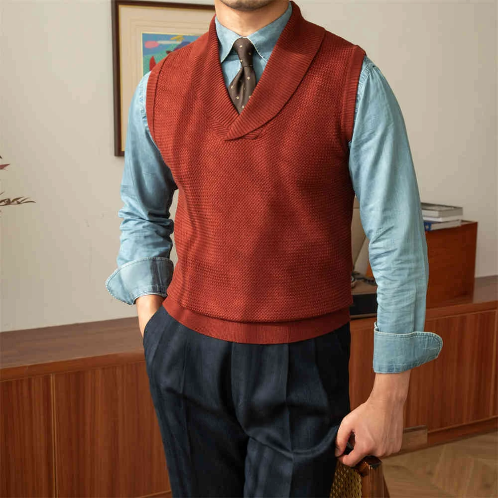 Casual Retro Warm Sweater Vest for all-day comfort and style. Layer this versatile vest over your favorite shirts for a — photo 2