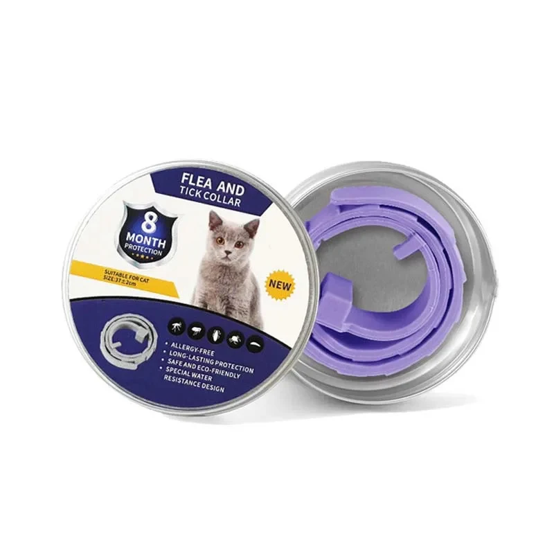Title 8, Silicone Flea And Tick Collar for Dog Cat Adjus...