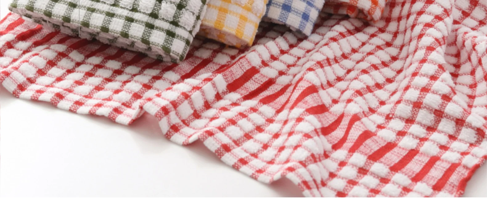 Pano de prato xadrez de algodão, perfeito para secar louça e mãos. Absorvente, resistente e um toque de charme para sua cozinha. — foto 11