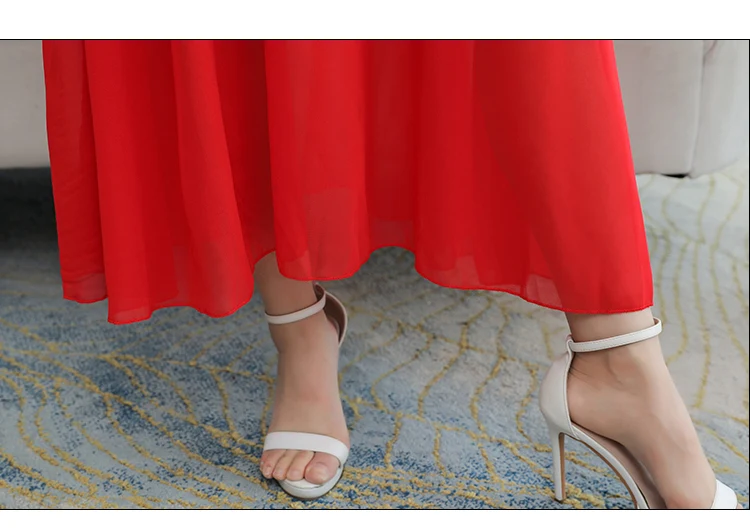 Korte chiffon jurk met korte mouwen voor dames, schattig en vrouwelijk. Ideaal voor de zomer, biedt comfort en een elegante uitstraling voor diverse gelegenheden. — foto 1