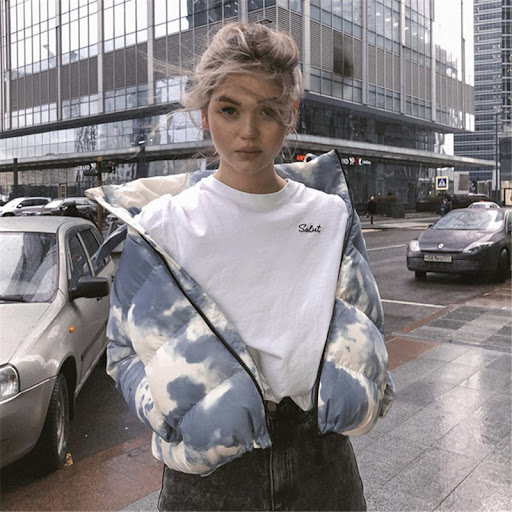 Title 15, Abbigliamento in cotone casual stampato in crav...