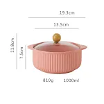 Binaural noodle bowl matte pin
