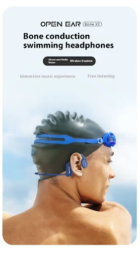 Title 1, Bone Conduction Swimming Bluetooth Headset with...