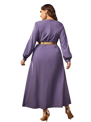Title 5, Vestido acampanado holgado con cintura alta, in...