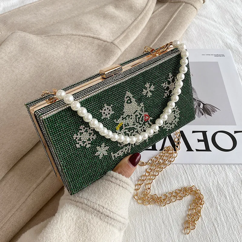 Bolsa Inclinada com Corrente para Mulheres Europeias e Americanas, design moderno e elegante, perfeita para uso diário e eventos especiais. — foto 1