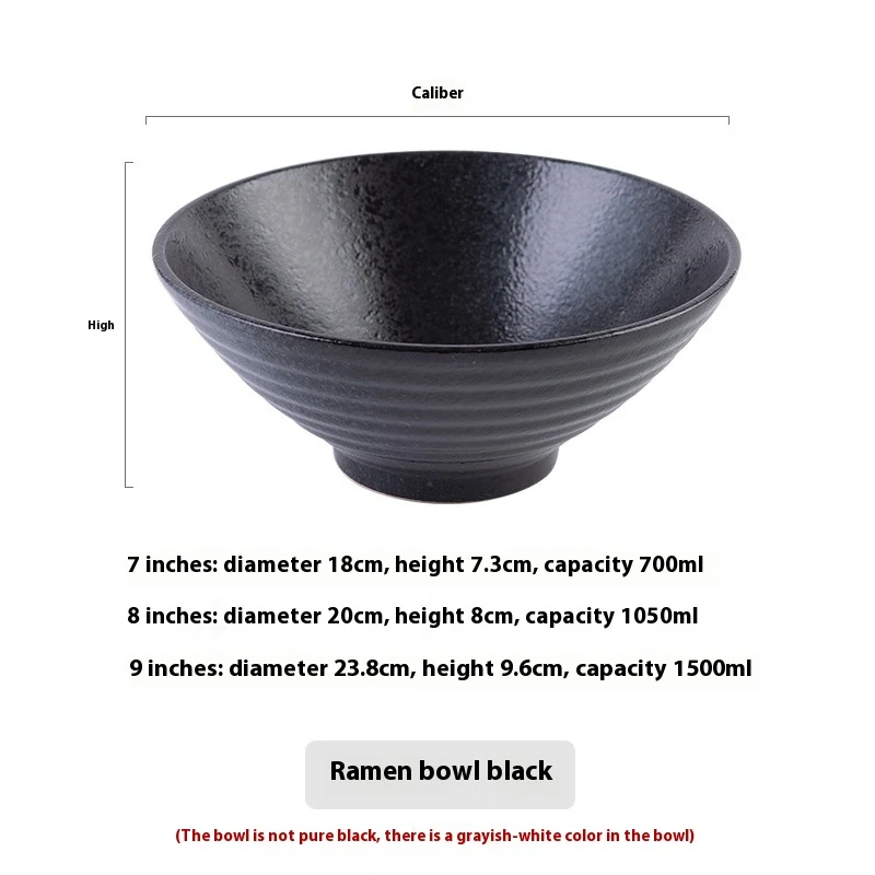 Japanese Style Ramen Bowl Ceramic Tableware. Enjoy delicious ramen at home. Perfect for soups, noodles, and more. Stylis — photo 5