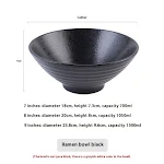 Japanese Style Ramen Bowl Ceramic Tableware. Enjoy delicious ramen at home. Perfect for soups, noodles, and more. Stylis — photo 5