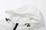 Jaqueta com capuz leve de secagem rápida masculina primavera-outono. Ideal para atividades ao ar livre e esportes. Conforto e liberdade de movimento. — foto 12