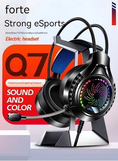 Title 10, Silver Eagle Q7 Head-mounted Computer Earphone ...
