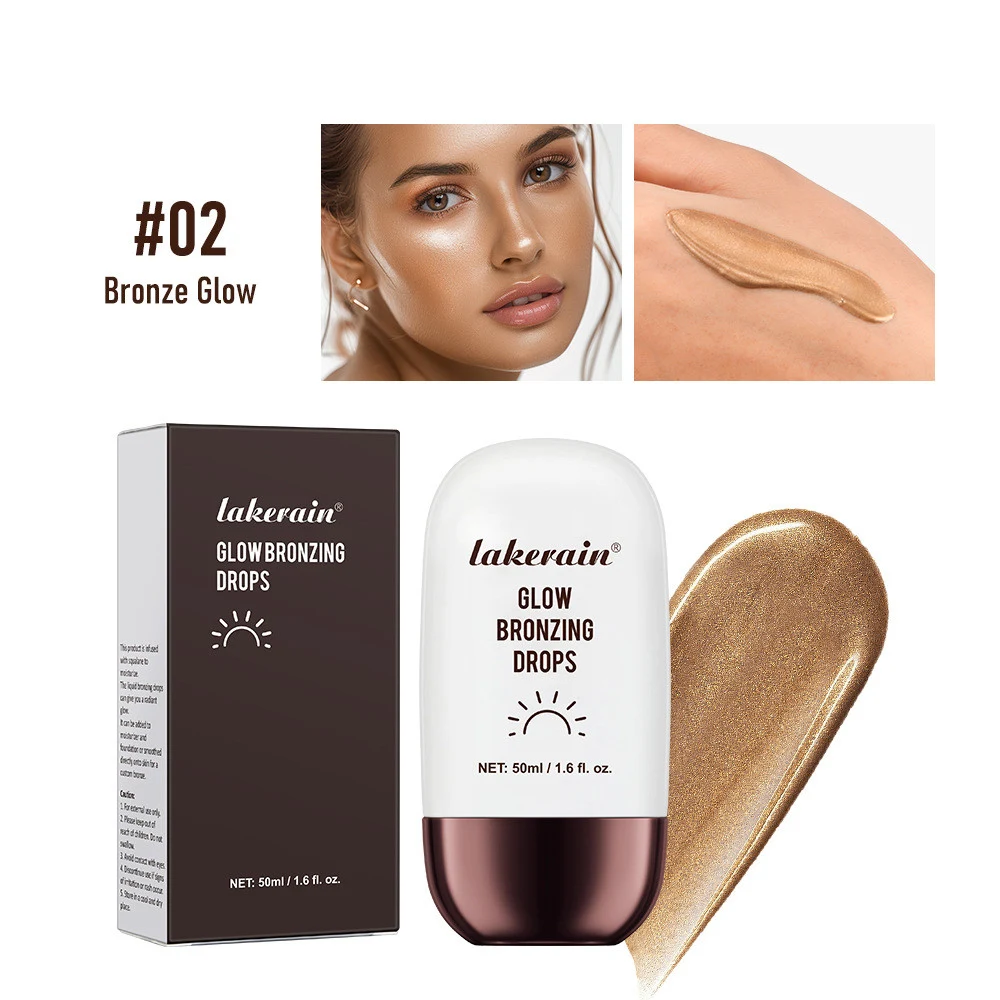 Bronze Highlight Drops Brightening Skin Color Modification. Get a radiant glow and customize your skin tone with these b — photo 1