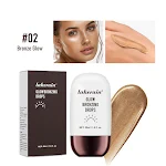Bronze Highlight Drops Brightening Skin Color Modification. Get a radiant glow and customize your skin tone with these b — photo 1
