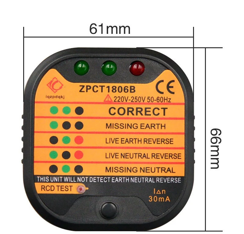 Title 4, Leckstromstecker Polaritätsprüfung Erdungsleitu...