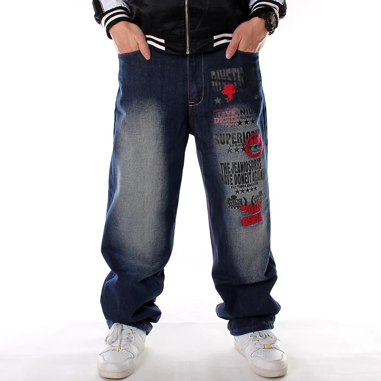 Plus Size Hip-hop Jeans Heren — foto 4
